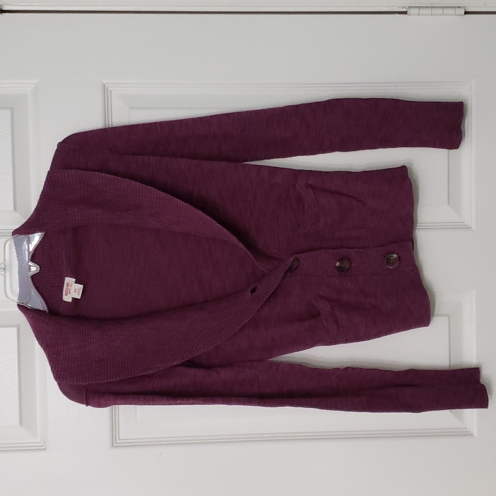 Mossimo Purple Cardigan